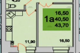 1-к., 43,9 м², 8/9 эт. Резванская