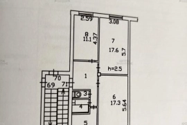3-к. квартира, 62,9 м², 2/5 эт.